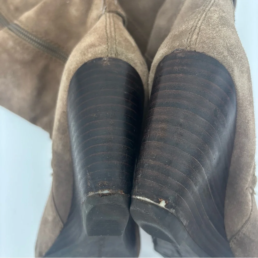 BCBGeneration Brown Suede Wedge Boots‎